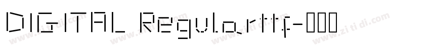 DIGITAL Regularttf字体转换